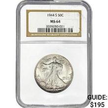 1944-S Walking Liberty Half Dollar NGC M