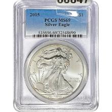 2015 $1 Silver Eagle PCGS MS69