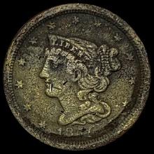 1851 Braided Hair Half Cent NICELY CIRCULATED NICELY CIRCULATED
