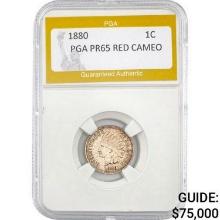 1880 1C Indian Head Cent PGA Red Ca PR65