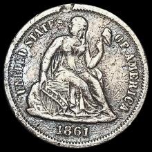 1861-S Seated Liberty Dime LIGHTLY CIRCULATED LIGHTLY CIRCULATED