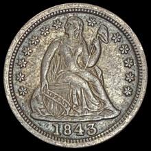 1843 Seated Liberty Dime CLOSELY UNCIRCULATED CLOSELY UNCIRCULATED