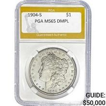 1904-S Morgan Dollar PGA DMPL MS65
