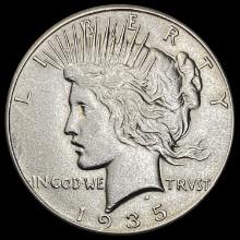 1935 Peace Silver Dollar ABOUT UNCIRCULATED ABOUT UNCIRCULATED