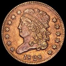 1828 Classic Head Half Cent UNCIRCULATED UNCIRCULATED
