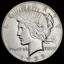 1935 Peace Silver Dollar NEARLY UNCIRCULATED NEARLY UNCIRCULATED