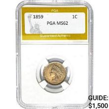 1859 Indian Head Cent PGA MS62