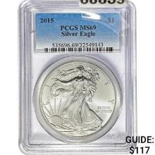 2015 $1 Silver Eagle PCGS MS69