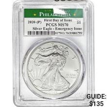 2020-(P) Silver Eagle PCGS MS70