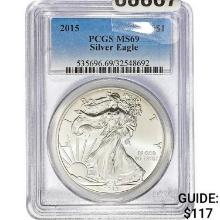 2015 Silver Eagle PCGS MS69