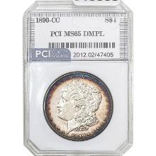 1890-CC Morgan Silver Dollar PCI MS65 DMPL