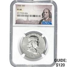 1963 Franklin Half Dollar NGC PF68