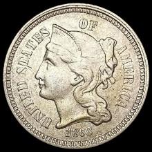 1868 Nickel Three Cent LIGHTLY CIRCULATED