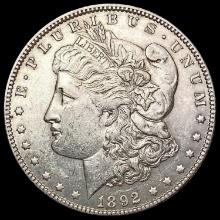 1892 Morgan Silver Dollar CLOSELY UNCIRCULATED