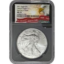2021 American Eagle $1 NGC MS70