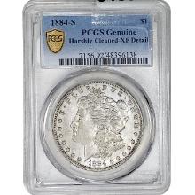 1884-S Morgan Silver Dollar PCGS Genuine