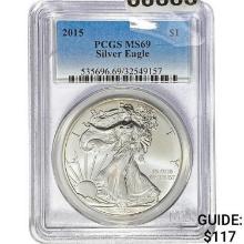 2015 Silver Eagle PCGS MS69