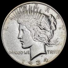 1934-D Peace Dollar CHOICE AU CHOICE AU