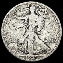 1921-D Walking Liberty Half Dollar NICELY CIRCULAT NICELY CIRCULATED
