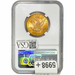 1901 $10 Gold Eagle NGC MS67