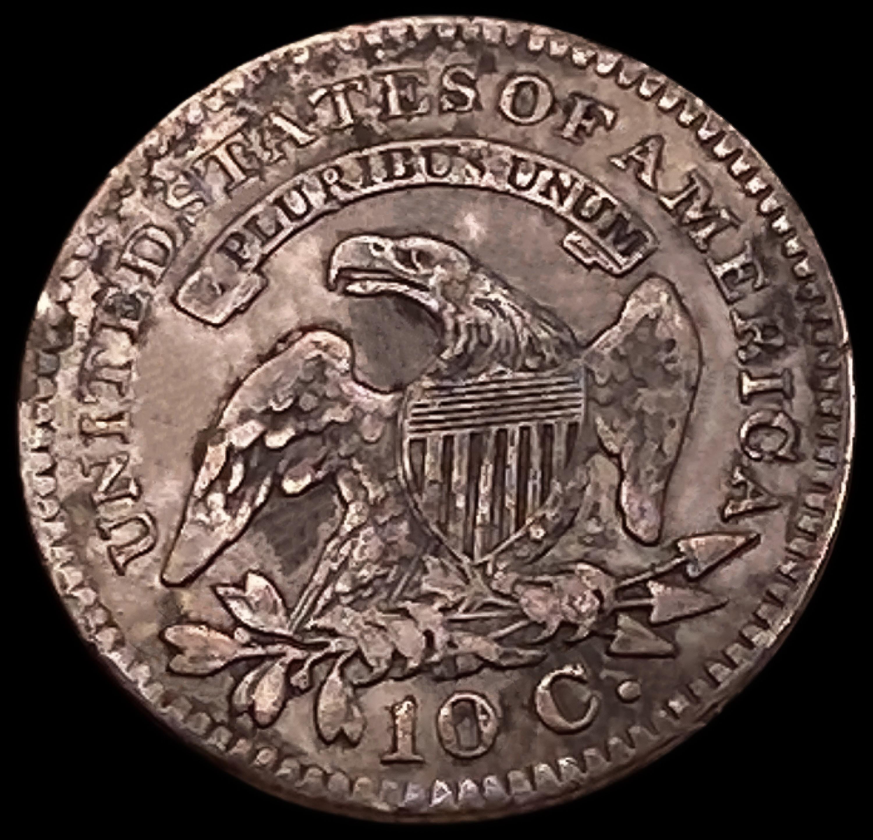 1822 Capped Bust Dime NEARLY UNCIRCULATED