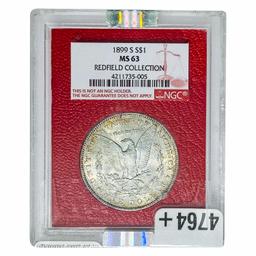 1899-S Morgan Silver Dollar NGC MS63 Redfield