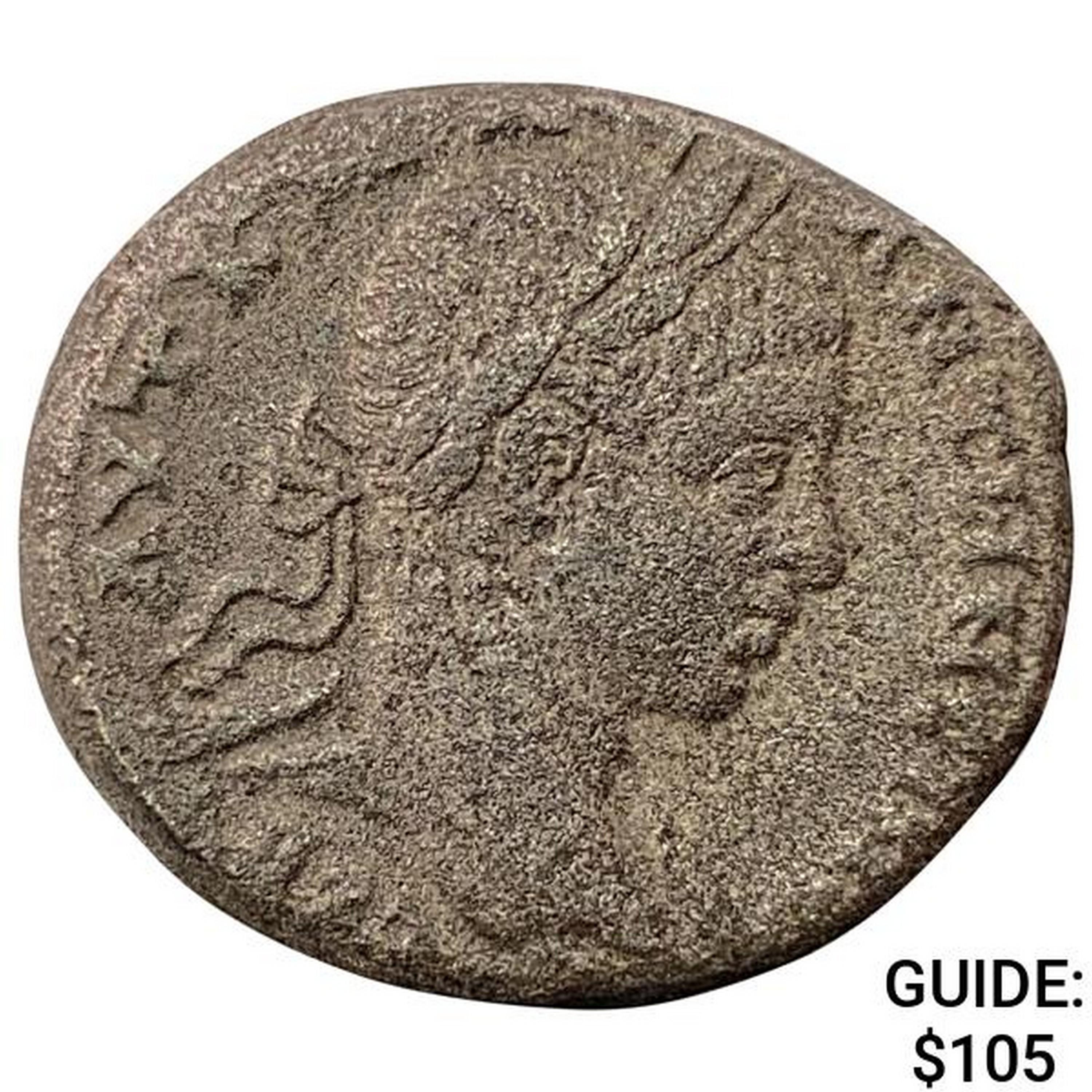 Roman Elagabalus 218-222 AD Silver Tetradrachm NEARLY UNCIRCULATED