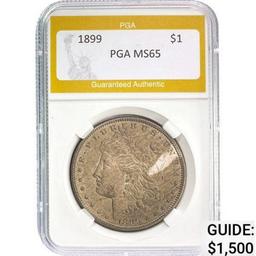 1899 Morgan Silver Dollar PGA MS65 MS65