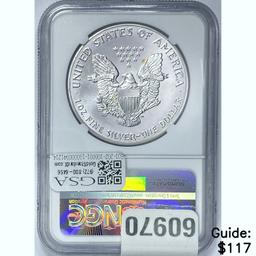 1992 Silver Eagle NGC MS69