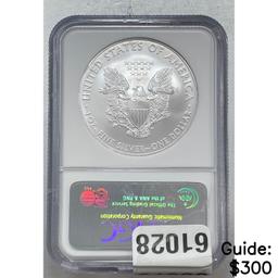 [3] 2008-2010 Silver Eagle NGC GEMUNC