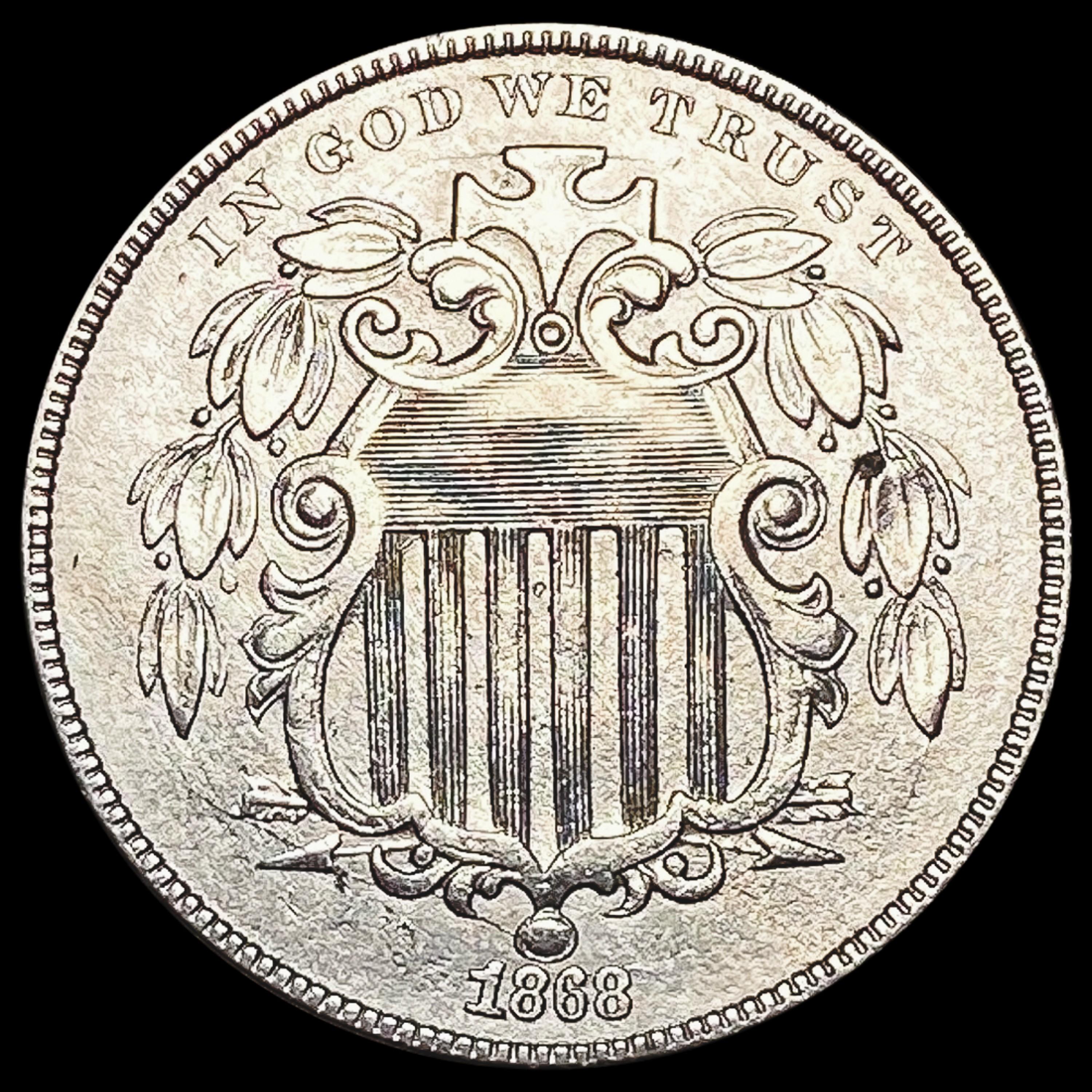 1868 Shield Nickel CLOSELY UNCIRCULATED