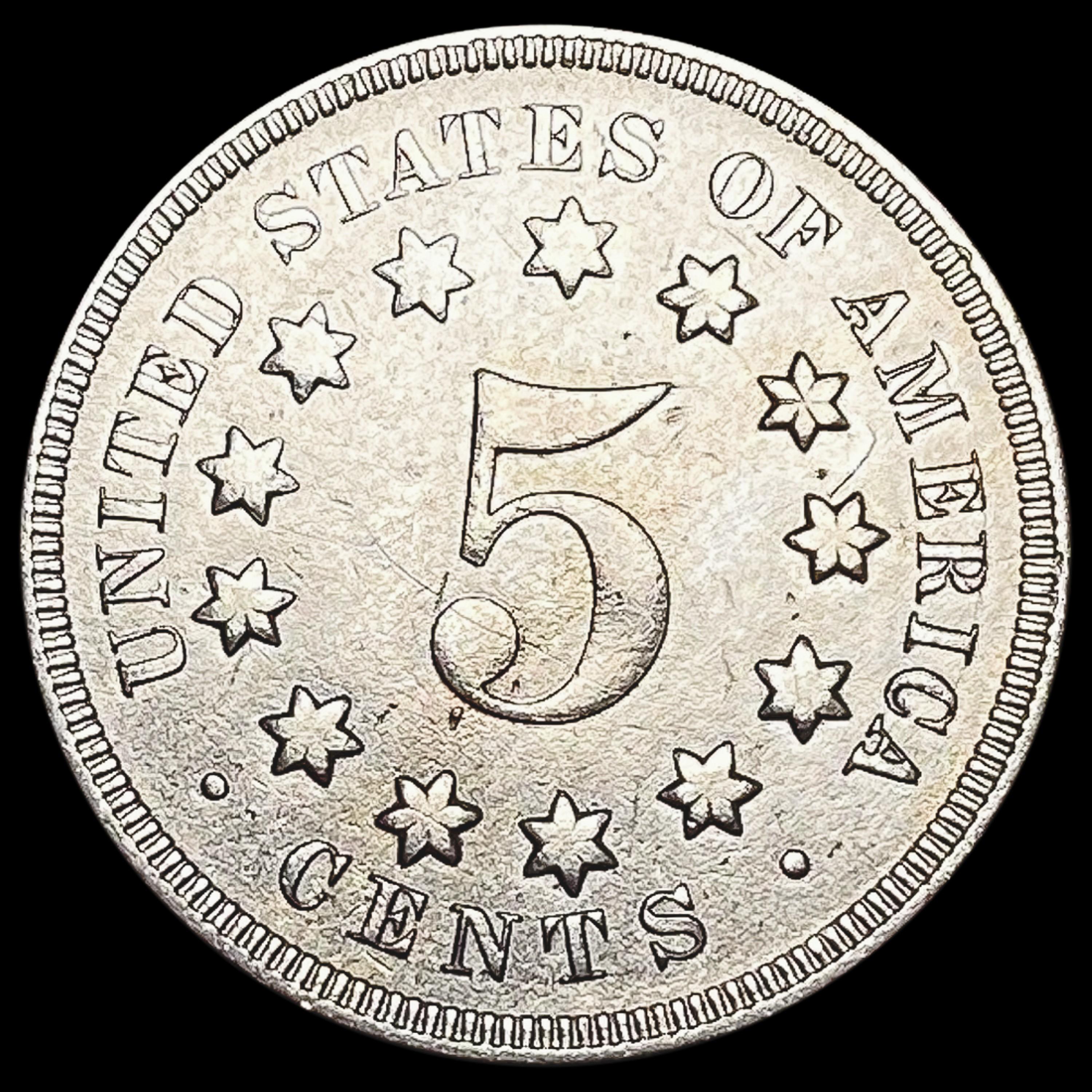 1868 Shield Nickel CLOSELY UNCIRCULATED