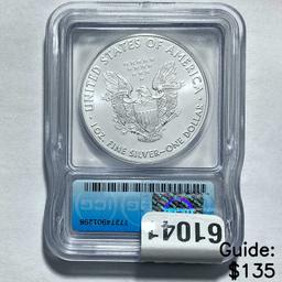 2018 Silver Eagle ICG MS70