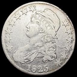 1825 Capped Bust Half Dollar LIGHTLY CIRCULATED
