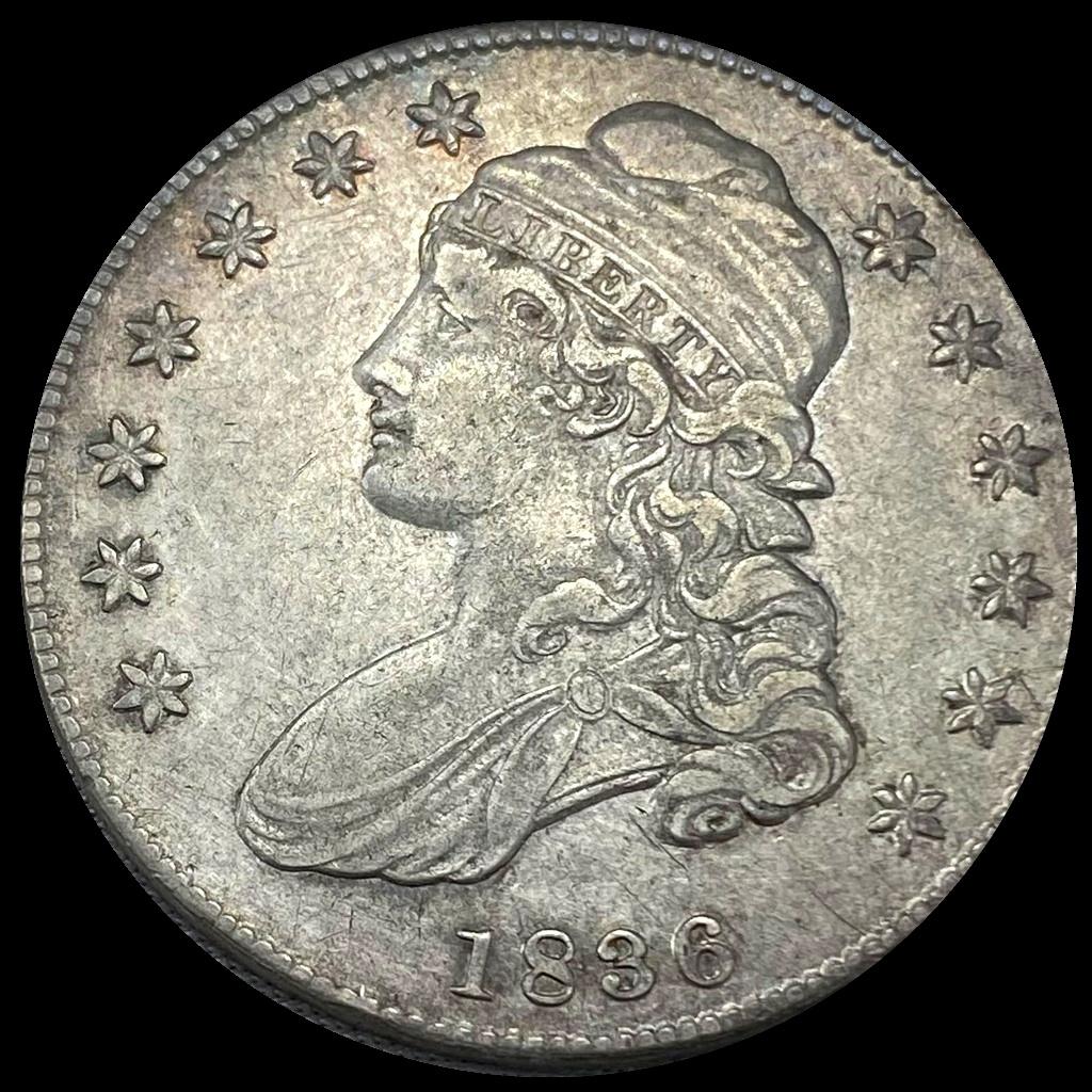1836 Capped Bust Half Dollar ABOUT UNCIRCULATED