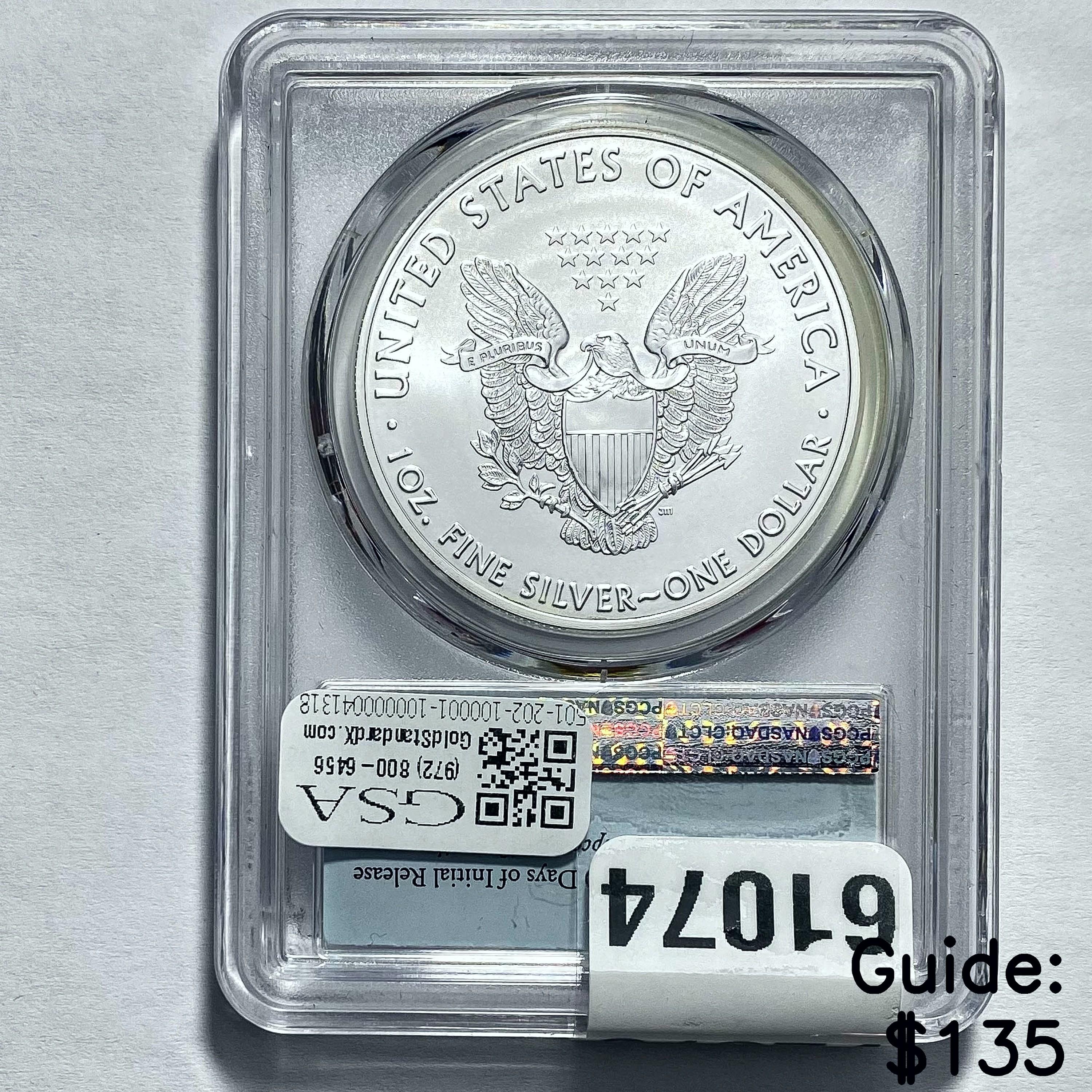 2019 Silver Eagle PCGS MS70