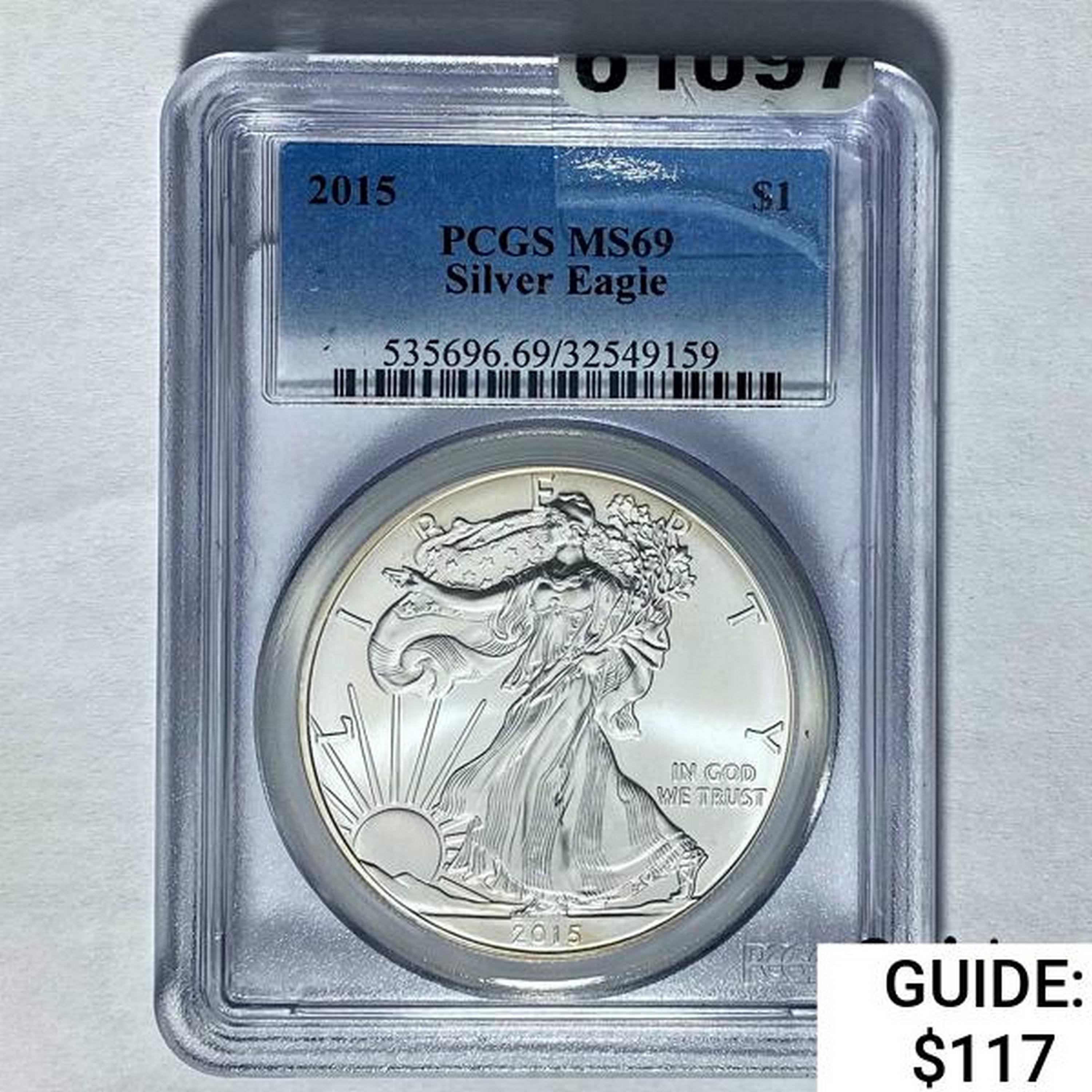 2015 Silver Eagle PCGS MS69