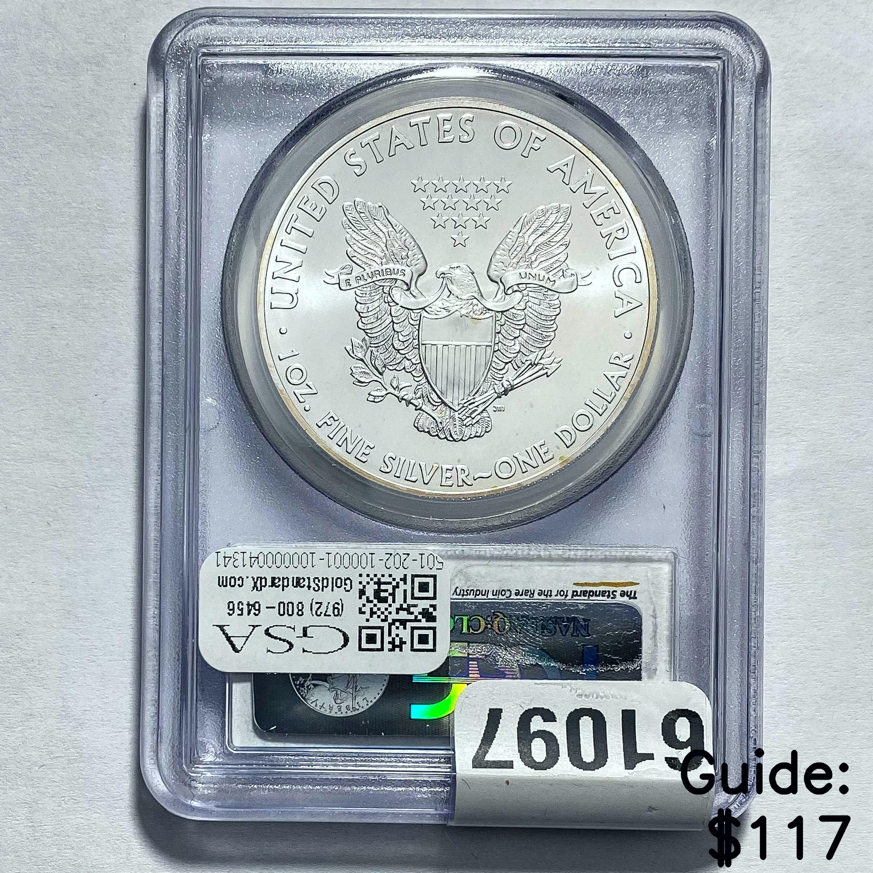 2015 Silver Eagle PCGS MS69
