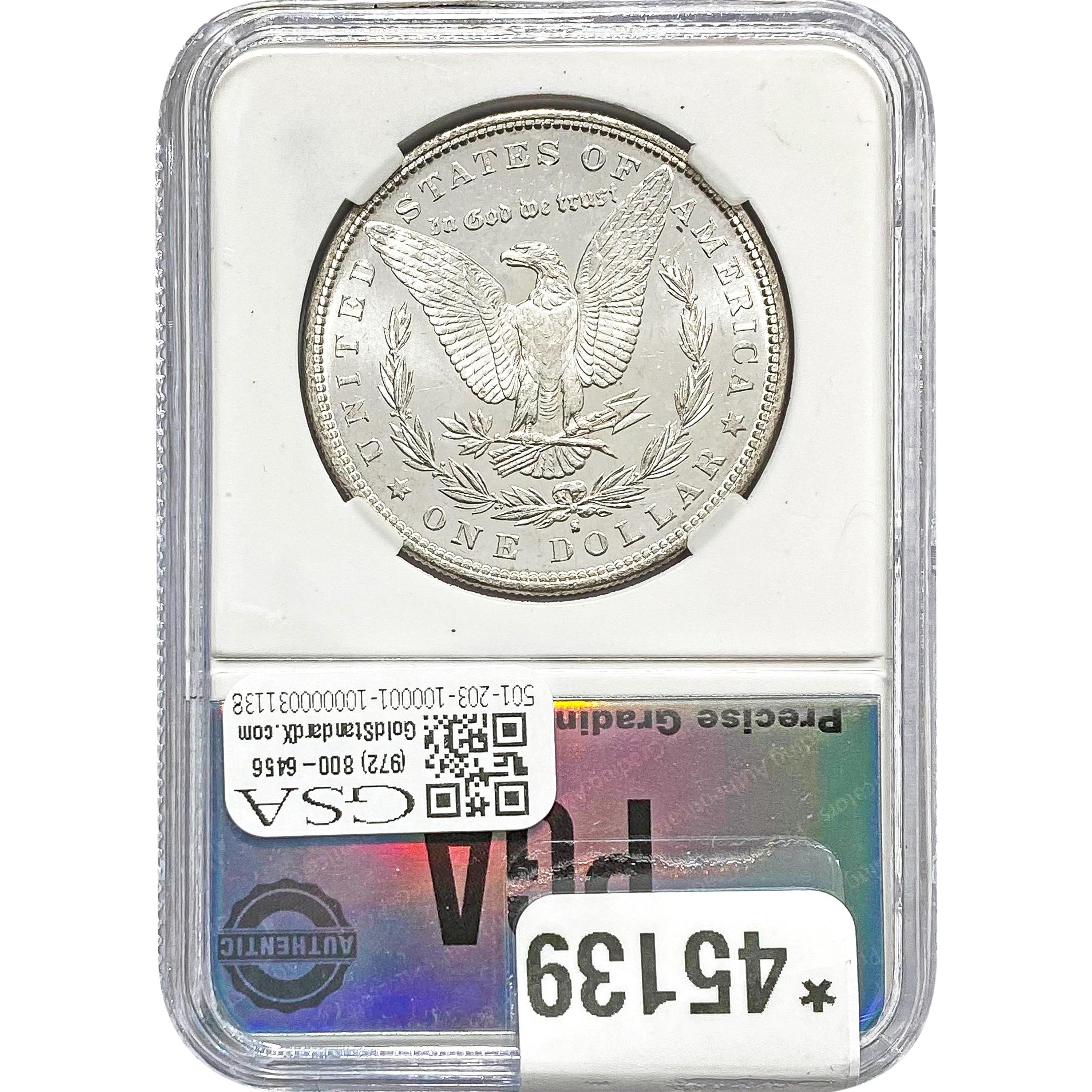 1882-S Morgan Dollar PGA MS65