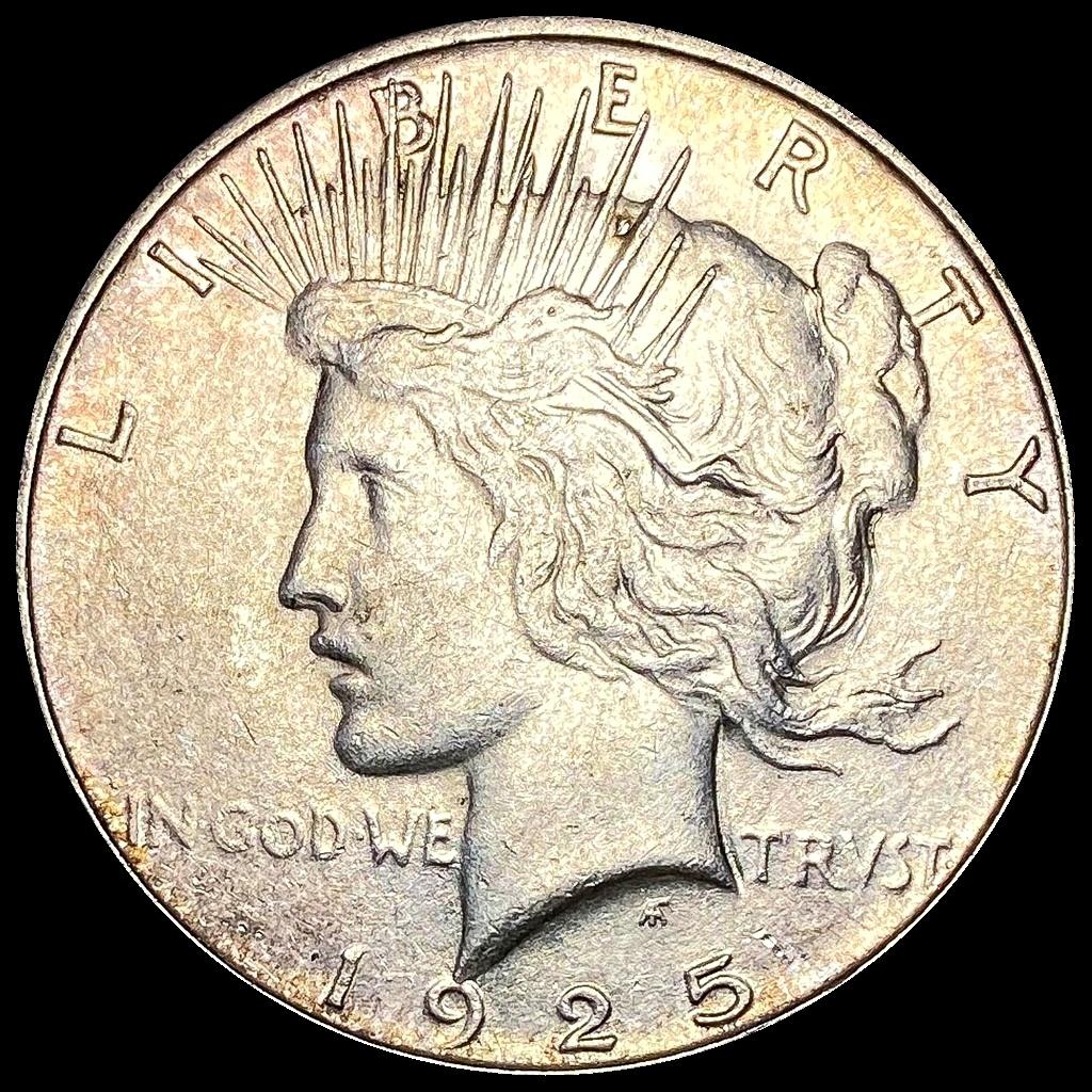 1925-S Peace Silver Dollar ABOUT UNCIRCULATED