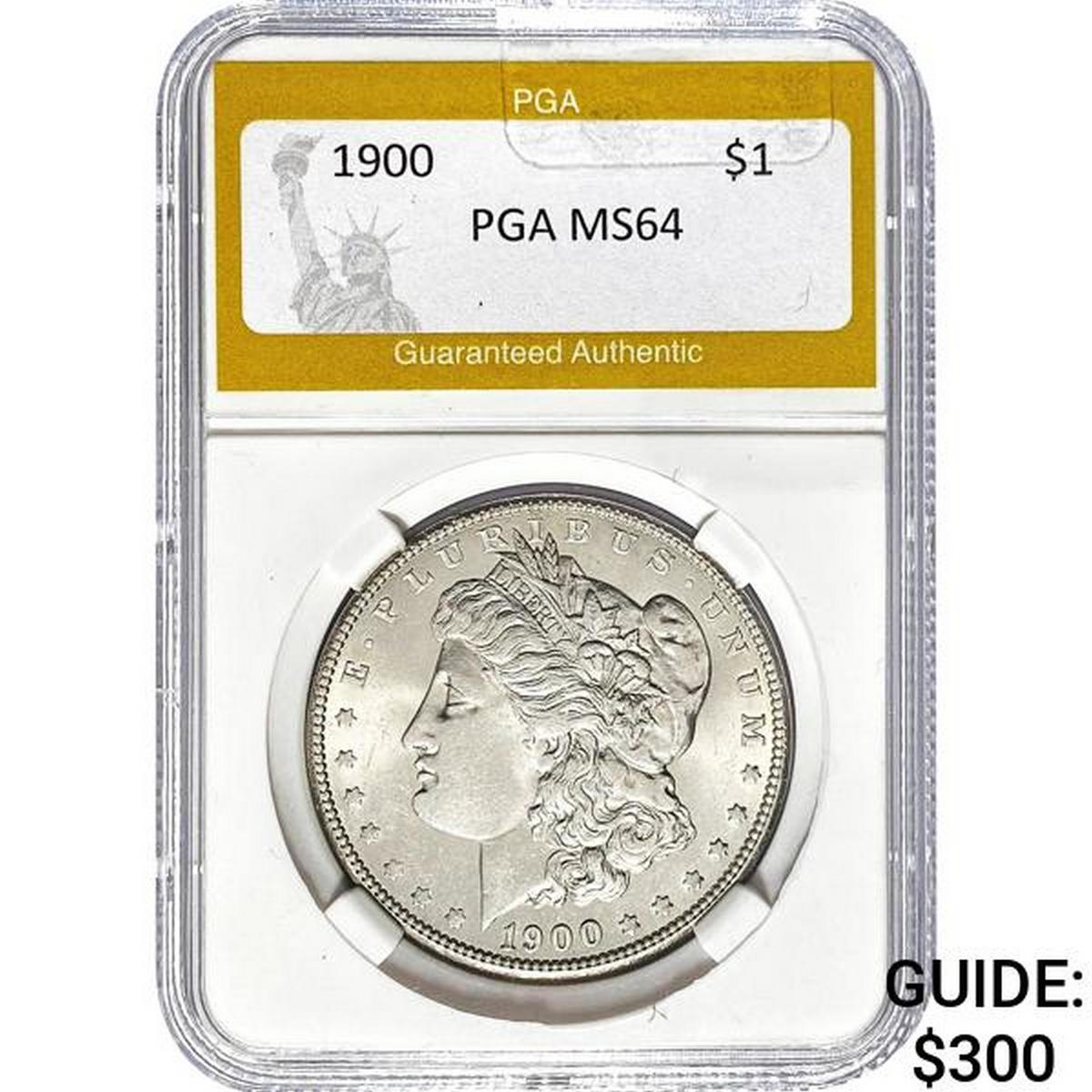 1900 Morgan Silver Dollar PGA MS64