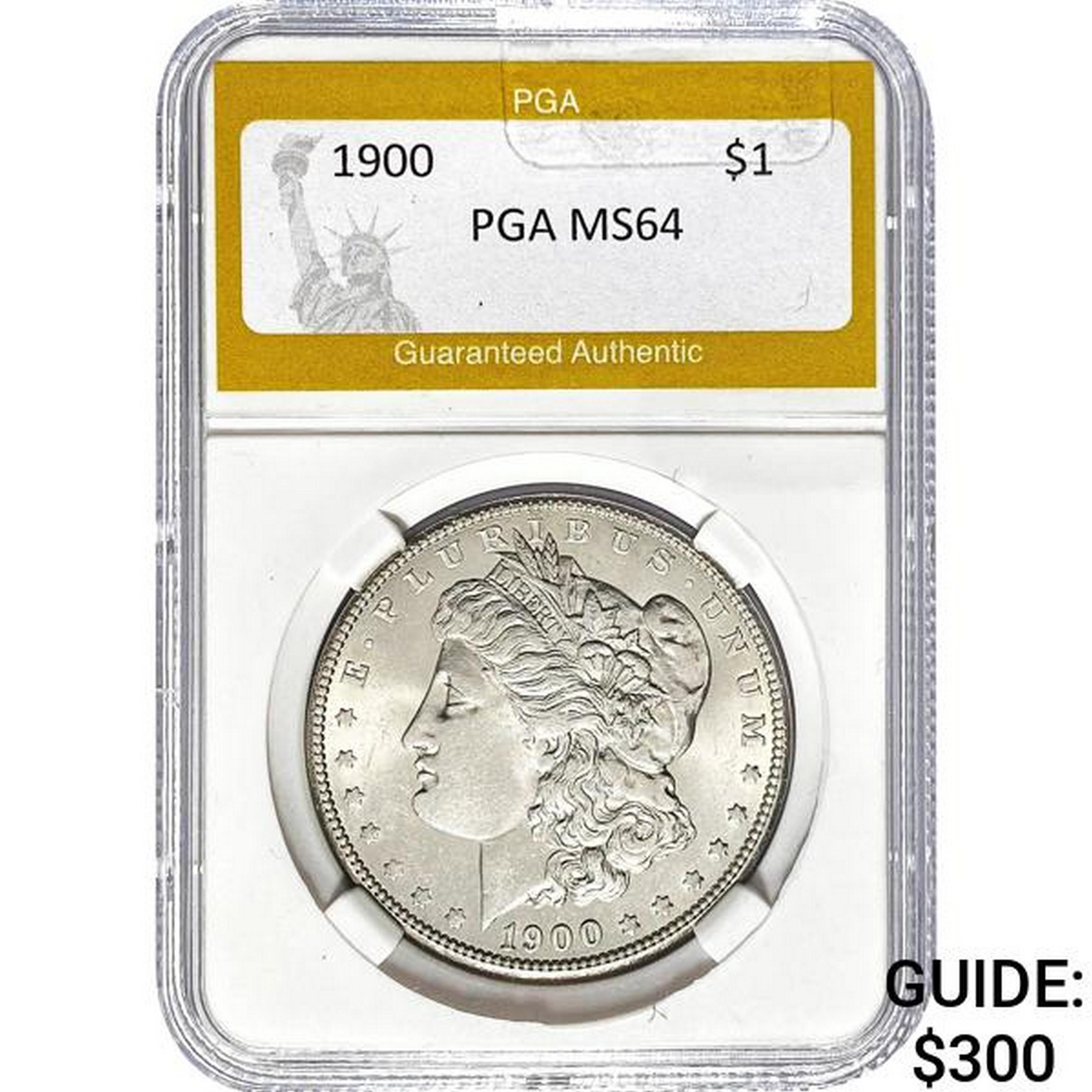 1900 Morgan Silver Dollar PGA MS64