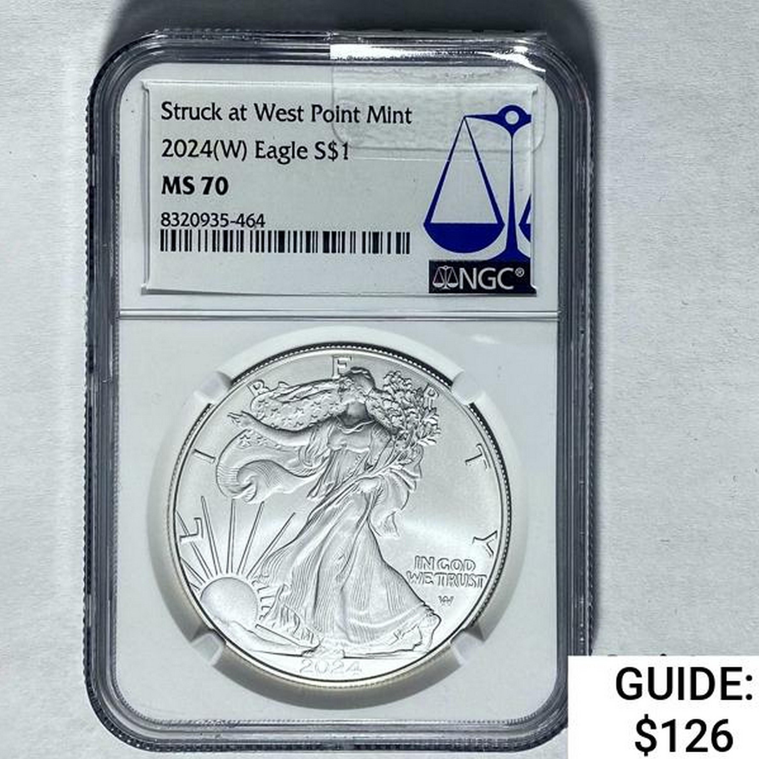 2024(W) Silver Eagle NGC MS 70