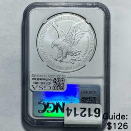 2024(W) Silver Eagle NGC MS 70