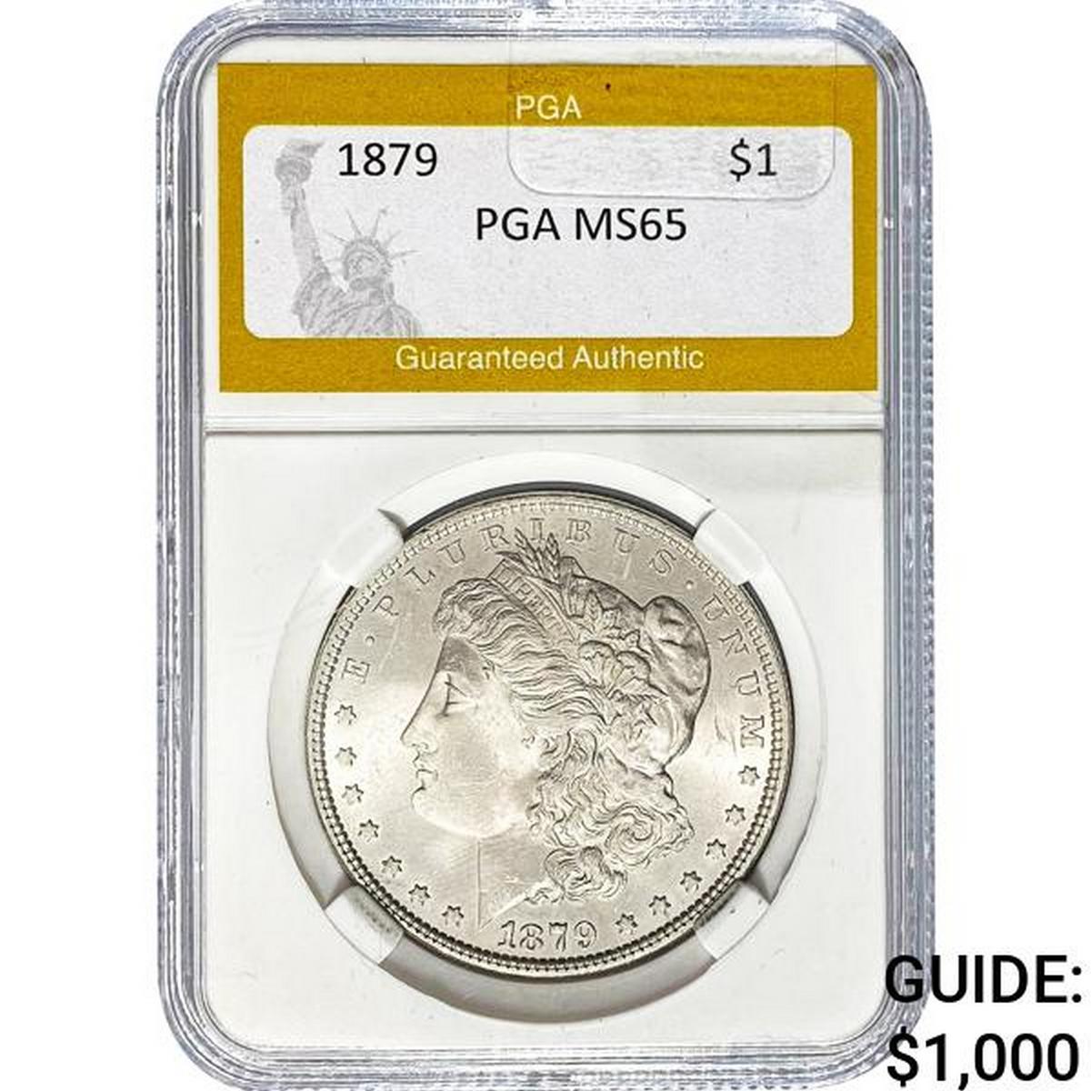 1879 Morgan Silver Dollar PGA MS65