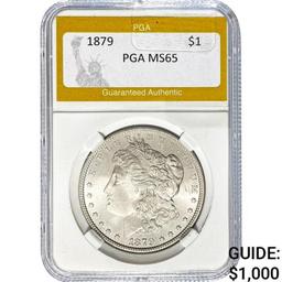 1879 Morgan Silver Dollar PGA MS65