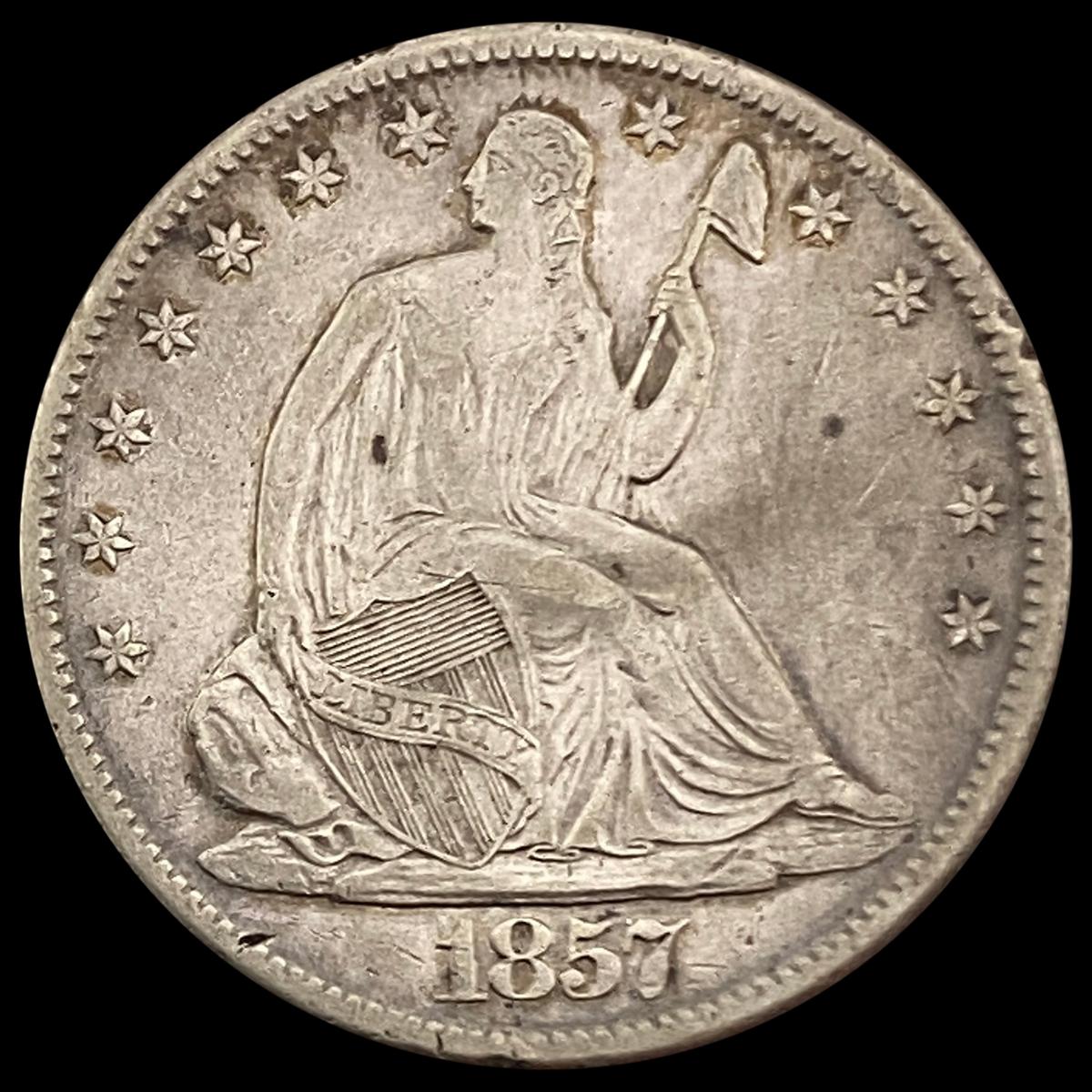 1857-O Seated Liberty Half Dollar NEARLY UNCIRCULATED