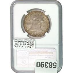 1952-D Franklin Half Dollar NGC MS65 FBL