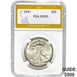 1941 Walking Liberty Half Dollar PGA MS6