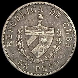 1916 CUBA PESO NEARLY UNCIRCULATED